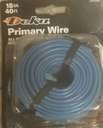 BLUE 18GA 40' PRIMARY WIRE