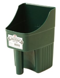 3QT ENCLOSED FEED SCOOP GREEN