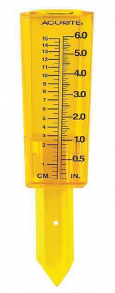 AMBER RAIN GAUGE