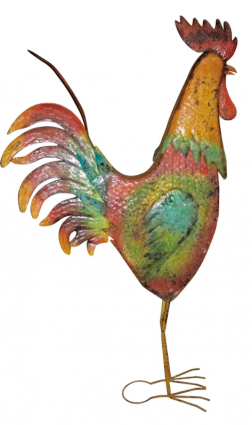 63" SHANE METAL ROOSTER