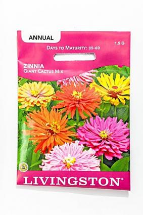 ZINNIA GIANT CACTUS MIX