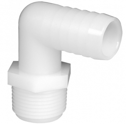 L HOSE FITTING 1/4MPT X 3/8HB