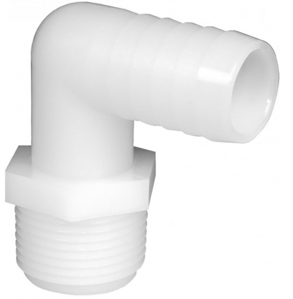 L HOSE FITTING 1/2MPT X 1/2 HB