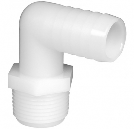 L HOSE FITTING 3/8MPT X 5/8 HB