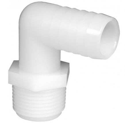 L HOSE FITTING 1" MPT X 1/2 HB