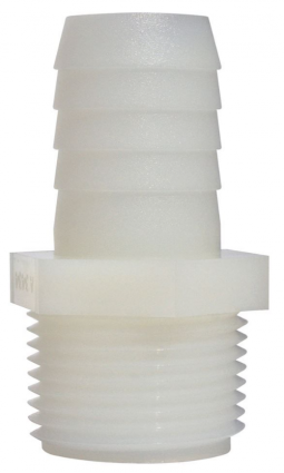 1-1/4 NPTM X 1-1/2 HB NYLON