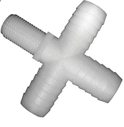 11/16"MNT X 3/8"BARB NOZ CROSS