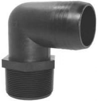 1-1/4"MPT X 1"BARB ELBOW