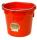 20QT FLAT BACK BUCKET RED