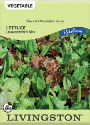 LETTUCE HEIRLOOM LIVINGSTONS MIX
