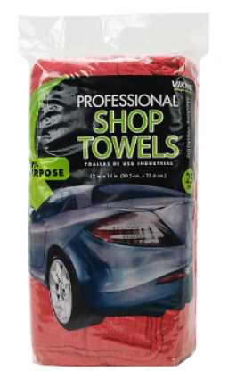 RED SHOP TOWELS 25PAK