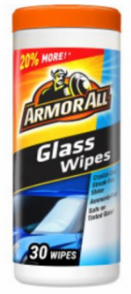 ARMOR ALL GLASS WIPES 30CT