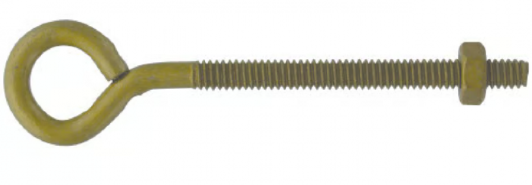 FG EYE BOLT 3/8-16 X 6 GOLD