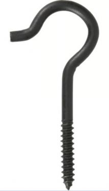 FG SCREW HOOK 5/16 X 4-1/2 BLACK
