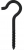 FG CLNG HOOK .225 X 3-7/8 BLACK