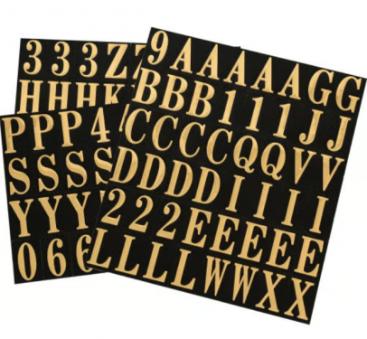ADHESIVE LETTER NUMBER PACK 1"