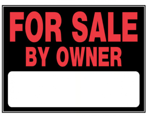 SIGN FOR SALE BY OWNER 15 X 19