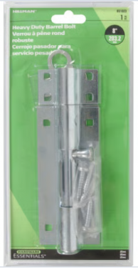 CD-XHD BARREL BOLT 8" ZINC