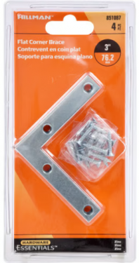 CD-FLT CRNR IRN 3 X .5 ZINC