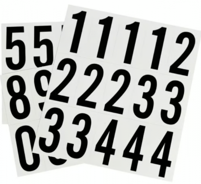 ADHESIVE HOUSE NBRS BLK WHT 2"