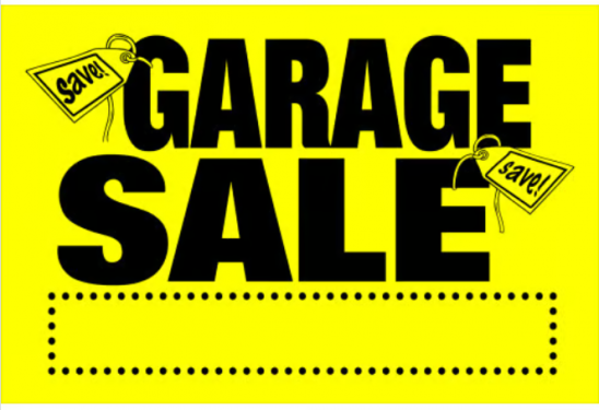 GARAGE SALE YELW BLACK 8 X 12