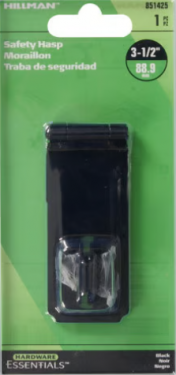 CD-SAFETY HASP 3-1/2 BLK