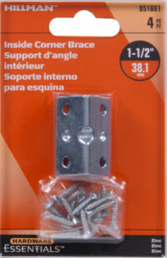 CD-IN CRNR BR 1.5X3/4 ZC