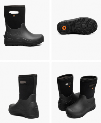 KIDS YORK INS BOOTS SOLID BLACK