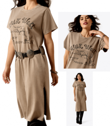 WMS BANDITO DRESS TAUPE