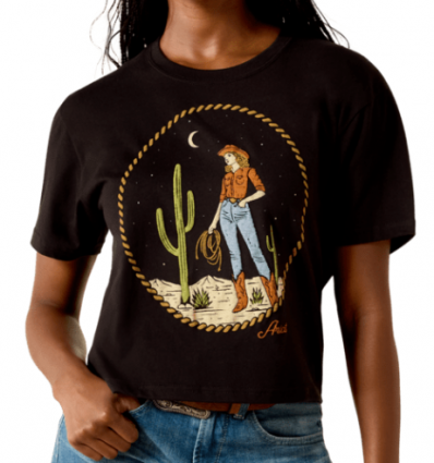 WMS ARIAT NIGHT SKY COWGIRL TEE