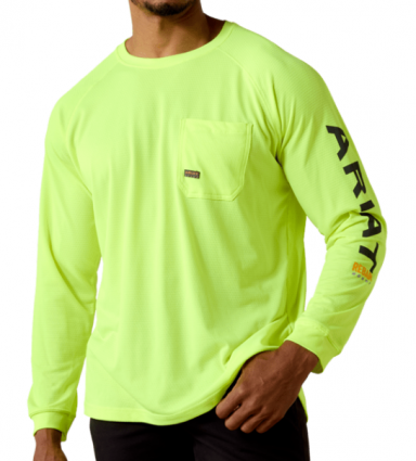 MNS REBAR HEATFIGHTER TEE LIME