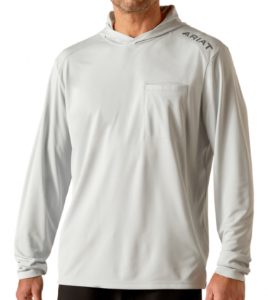 MNS REBAR SUNBLOCK HOOD TEE GREY