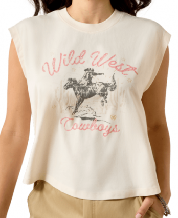 WMS WILD WEST CROPPED TEE