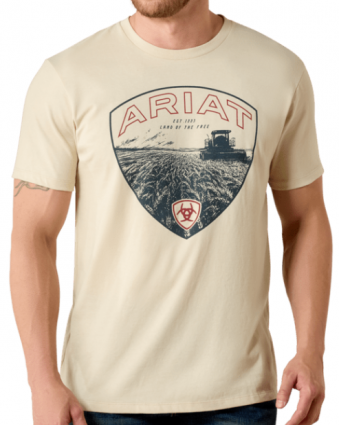 MNS ARIAT LAND OF THE FREE TEE