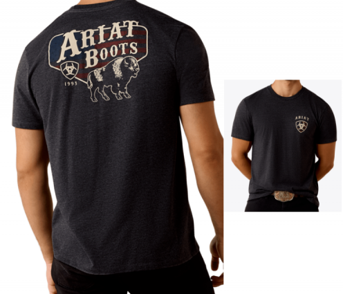 MNS ARIAT AMERICAN BISON TEE