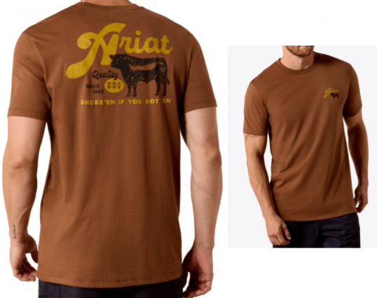 MNS ARIAT BBQ SMOKE TEE