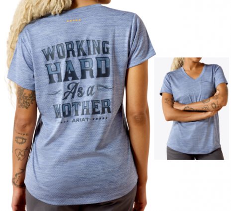 WMS REBAR MOTHER V-NECK COASTAL