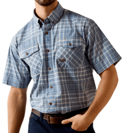 MNS RBR DURASTRETCH SHIRT DENIM