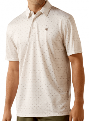 MNS ALL OVER PRINT POLO STEER