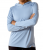 WMS REBAR SUNBLOCK HOOD TEE BLUE