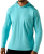 MNS REBAR SUNBLOCK HOOD TEE AQUA
