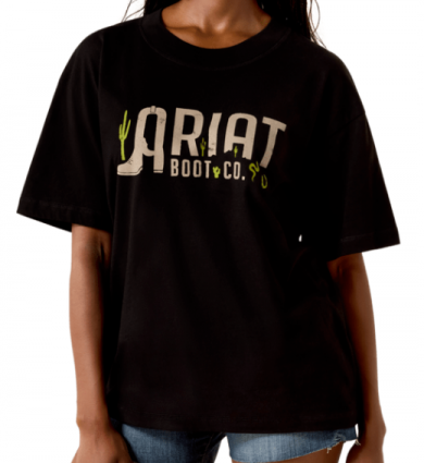 WMS ARIAT BOOT LOGO TEE