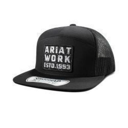 ARIAT WORK CAP 7 PANEL BLACK