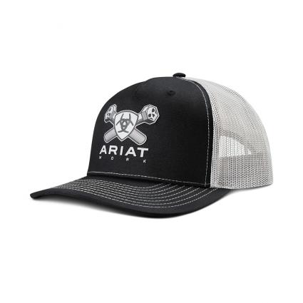 ARIAT CAP DOUBLE BOLT BLACK