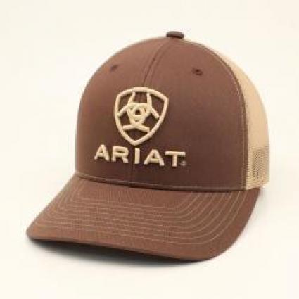 ARIAT CAP SHIELD LOGO BROWN