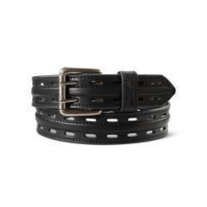 M ARIAT WORK BELT DBL HOLE BLK