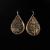 BR TEAR DROP SUNFLOWER EARRINGS