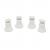 NOZZLE DEFLECT 4.0 WHITE 4PK