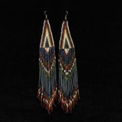 SS BEADED TASSEL EARRINGS
