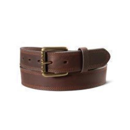 M ARIAT WORK BELT TPL STITCH BRN